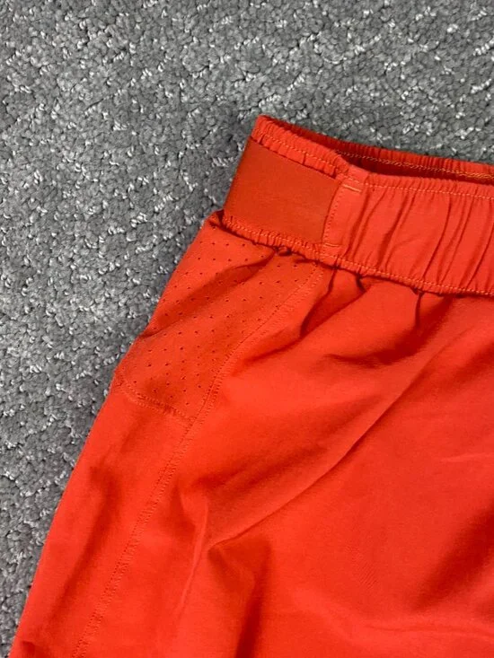Lululemon Pace Breaker Shorts Men's Small Orange 5" Inseam Gym Running Training - Picture 3 of 12